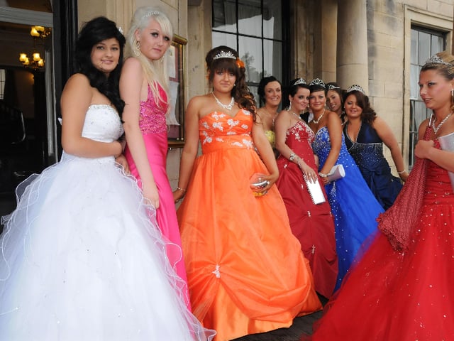 Gowns of all colours in this great photo from 2011.