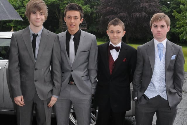 The boys are looking smart for their prom.