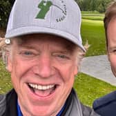Dan Walker played golf with Christopher McDonald, actor for Scooter McGavin in Happy Gilmore. (Photo - @mrdanwalker Twitter)