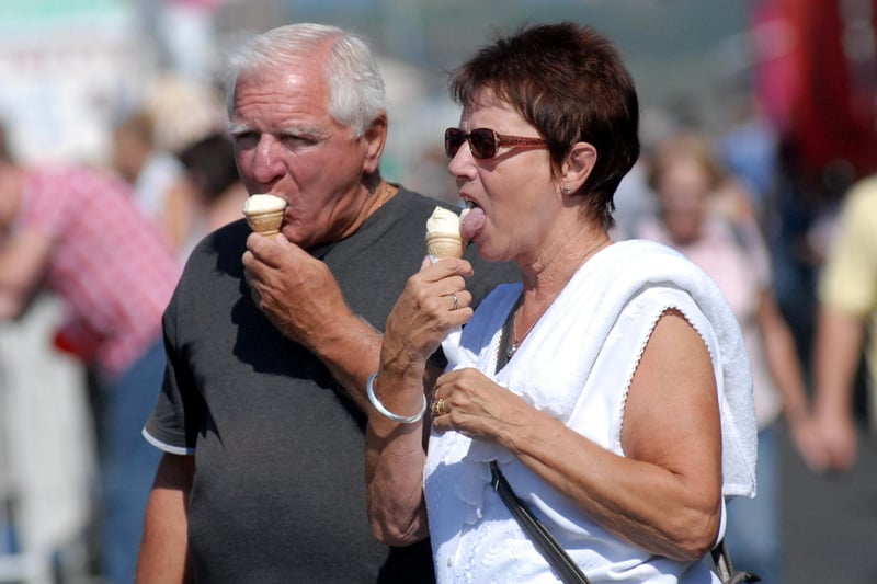 Were you pictured tucking in to a Bank Holiday ice cream 10 years ago?