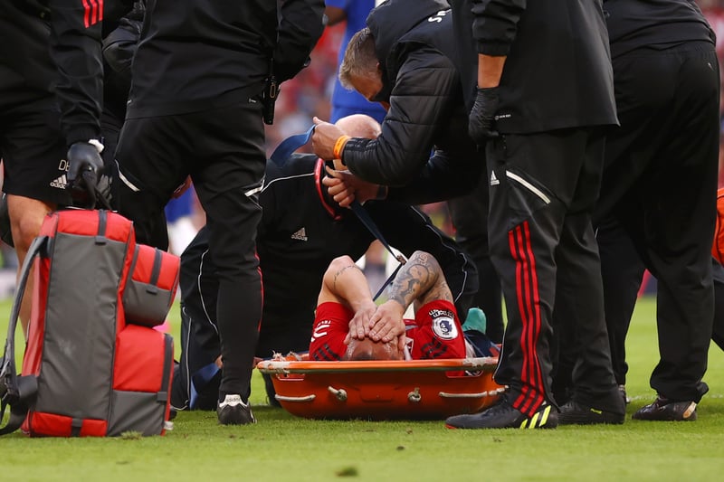 Appeared to pick up a serious injury from a Trevoh Chalobah challenge and to be be taken off on a stretcher.