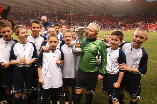 English Martyrs RC Primary were the winners of an inter-schools competition at the Stadium of Light in 2003.