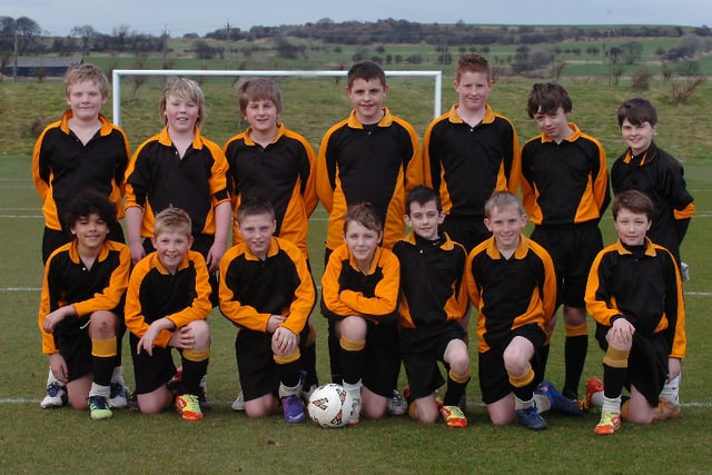 The St Aidan's under-12 team in 2012 - and what a smart kit.