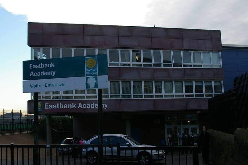 Eastbank Academy was ranked 29th in Glasgow and 321st in Scotland. 16% of pupils achieved 5 or more Highers. 1,051 pupils attend the school.