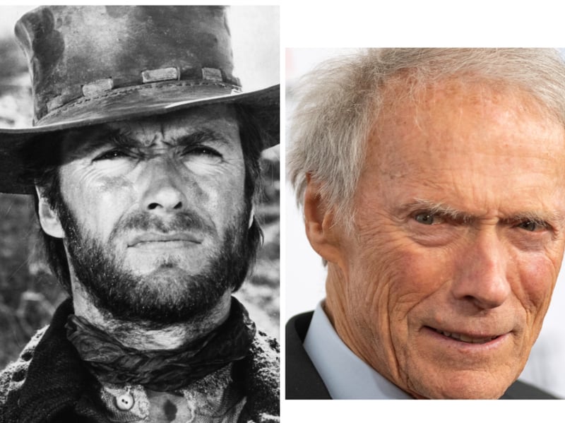 At 92-years-old, Clint Eastwood has one of the longest careers of all Hollywood stars. He was born on 31 May 1930 and is 93. He has been recognised with multiple awards and nominations for his work in film, television, and music including four Academy Awards, four Golden Globe Awards and an AFI Life Achievement Award. He is one of a few very famous faces who do not have a star on the Hollywood Walk of Fame. Photo: Clint Eastwood in around 1966 (left) and in 2019 (right).