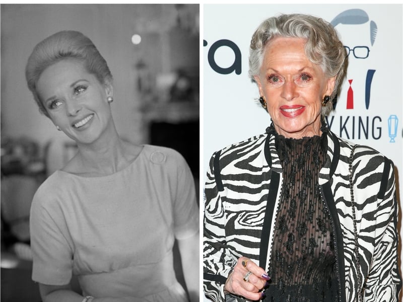 93-year-old Nathalie Kay ‘Tippi’ Hedren, who was born on 19 January 1930, is an American actress, animal rights activist, and fashion model. She played the lead role of Melanie Daniels in Alfred Hitchcock’s The Birds (1963). Hitchcock then became her drama coach and gave her an education in film-making. She retired from acting in 2018, but she still accompanies daughter Melanie Griffith and granddaughter Dakota Johnson, who are both also famous actresses, to various events. Photo: Tippi Hedren in 1963 (left) and 2017 (right)