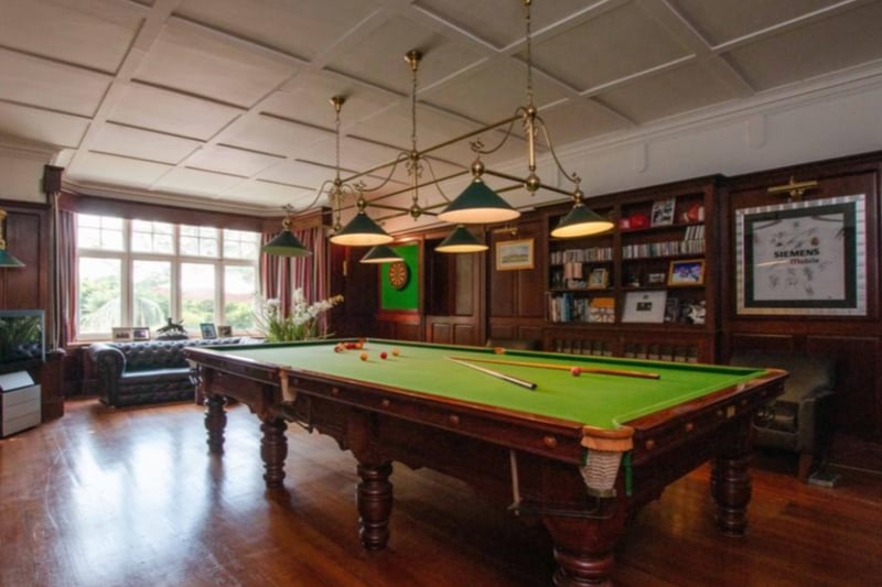 And a billiards room.