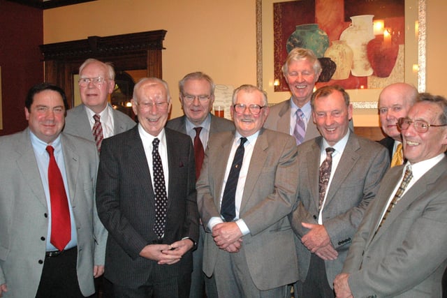 Former shipyard managers got back together for a reunion in the Rosedene in 2005.
Here are Brian Tennant, Brian Tebbitt, John Barker, James Marr, Frank Longstaff, John Carr, Eric Welsh, Ron Etherington and Michael Cook.