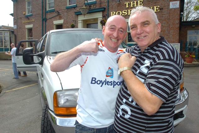 Pete Watson shared a laugh with the driver of a limo outside the pub after finding out he was a Newcastle fan.