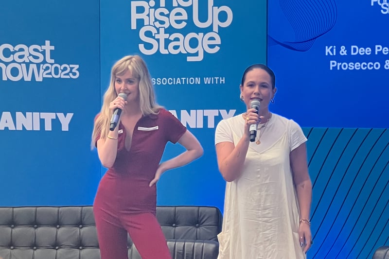 Chiara Hunter and Diana Vickers brought their hit musical comedy to The Rise Up stage.
