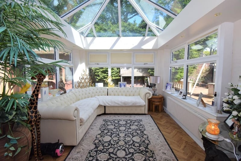 Leading off from the living room is a gorgeous orangery which is perfect for enjoying the sunshine