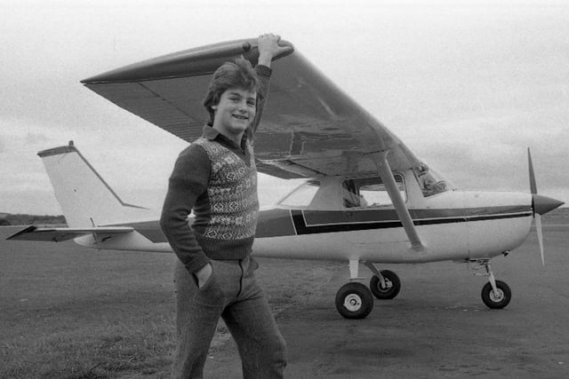 Paul McAuliffe had every reason  to smile. He was already a pilot by the time he was 14 in 1981.