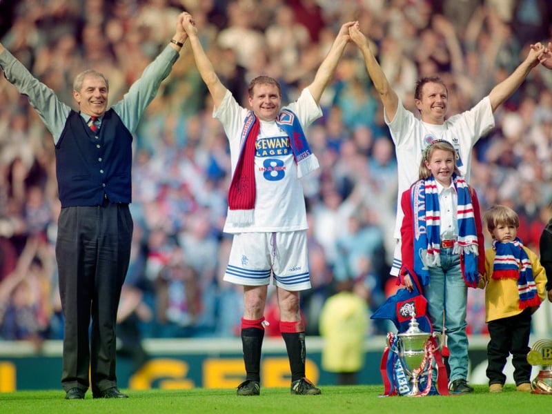 "I was fortunate because I joined Rangers when we had 18 internationals. Coisty, Laudrup...I felt sorry for Ian Durrant with that bad tackle. I played against him for England under-21s. What a player he was. Unbelievable"