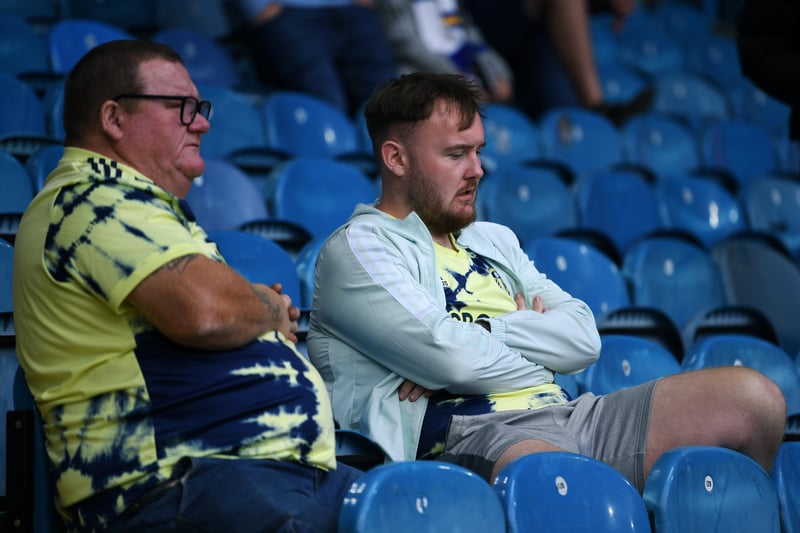 Leeds fans watch on
