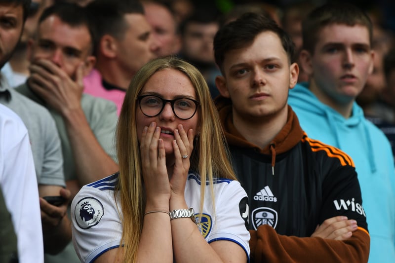 Leeds fans show their concern 