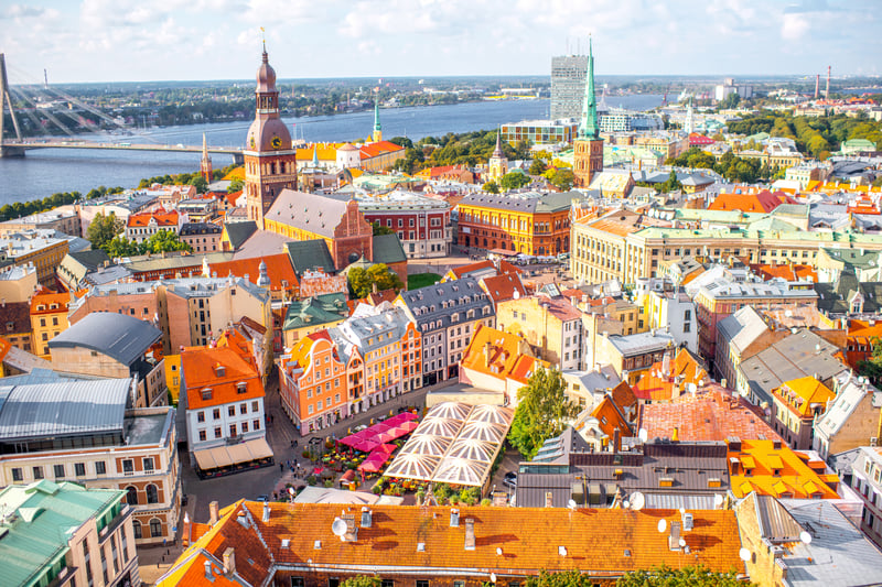 It costs €690 a month on average to rent an apartment in Riga in Latvia. Image: Adobe