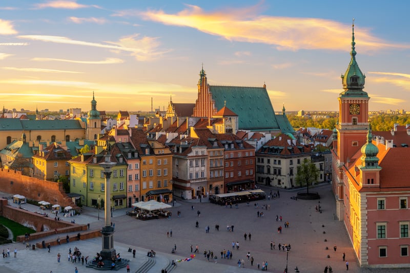 Renters in Warsaw in Poland pay an average monthly cost of €610 a month for a one bedroom apartment. Image: Adobe