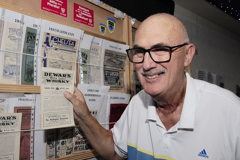 Organiser Michael Hewitt with some of his vintage programmes. (Photo: Steve Riding)