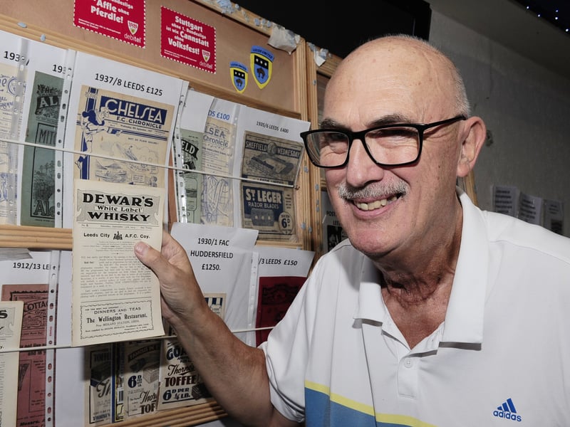 Organiser Michael Hewitt with some of his vintage programmes. (Photo: Steve Riding)