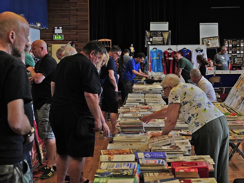 Some 200 collectors enjoyed the large selection of items from mainly Yorkshire and Lancashire teams. (Picture: Steve Riding)