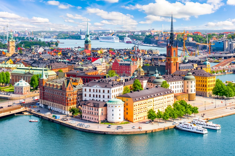 Stockholm in Sweden was found to be the most expensive Scandinavian city and the 5th priciest in Europe. Here average rents for a one bedroom apartment cost €1,650. Image: Adobe