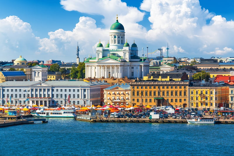 Helsinki in Finland is the 15th most expensive city to rent in Europe. Here the average monthly rent for a one bedroom apartment is €1,100. Image: Adobe