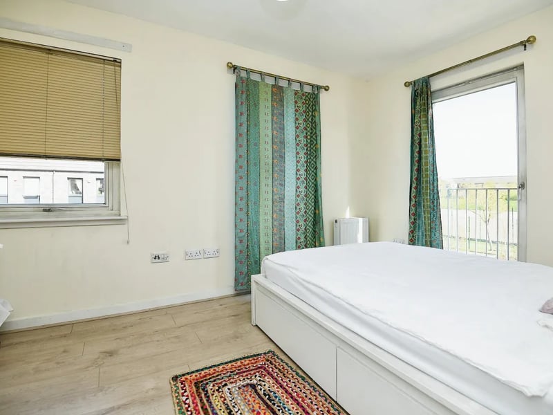 One of two bedrooms