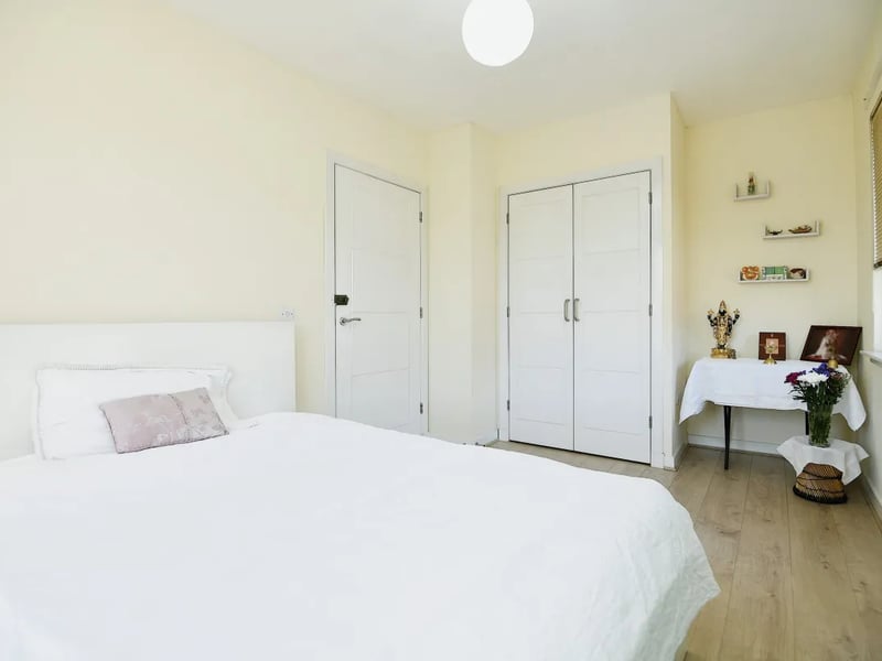 One of two bedrooms