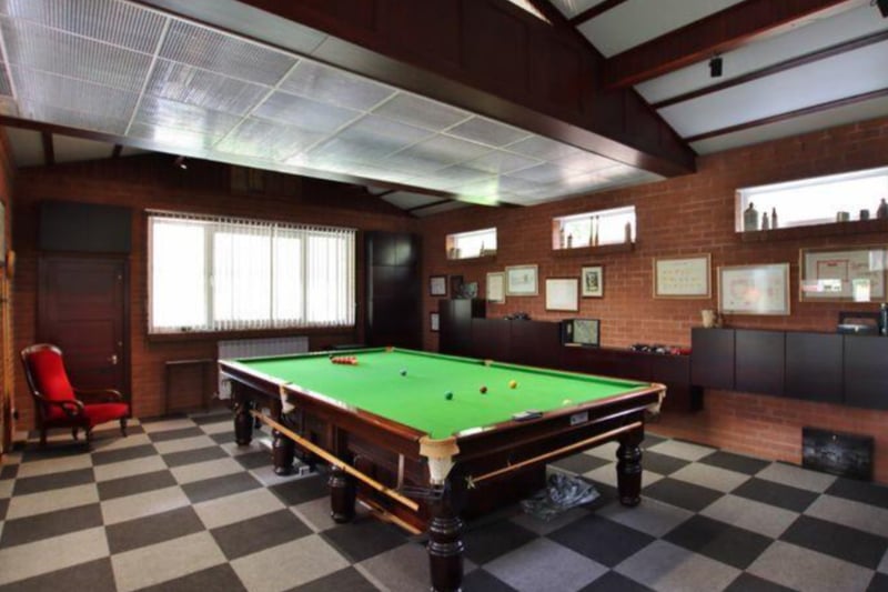 There is also a snooker room/bar area. 