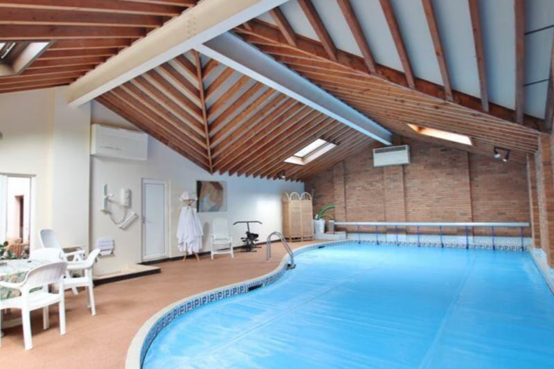 And a large heated indoor pool.