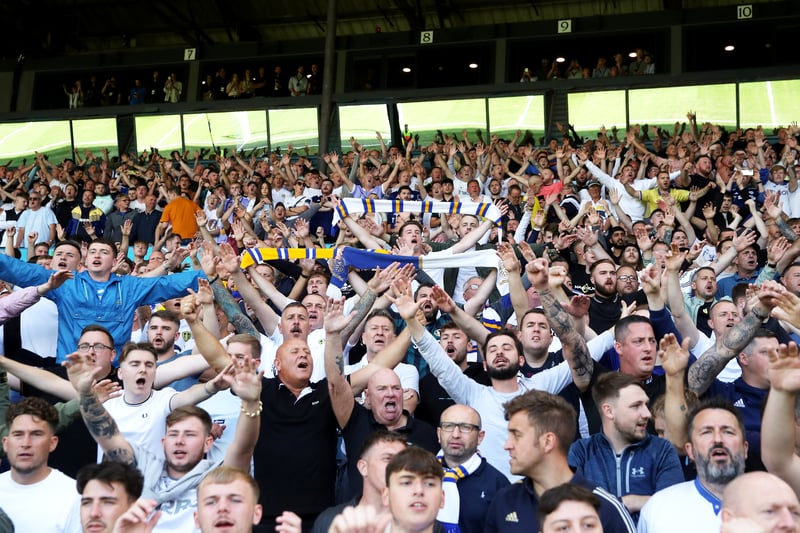 Leeds fan ahead of the opening-day win over Wolves