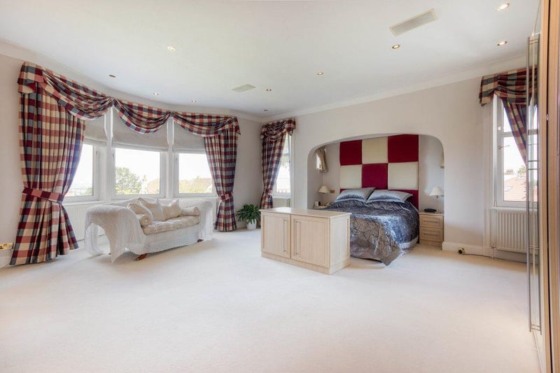 The master bedroom of The Hill has plenty on space, as well as an alcove for the bed.