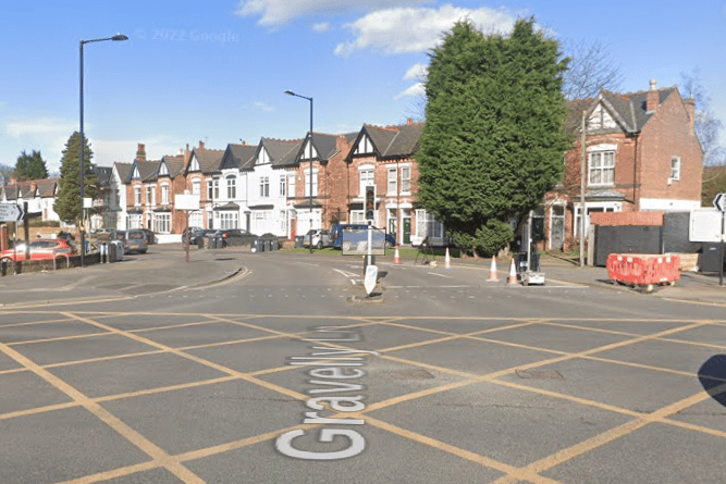A middle aged man riding his bicycle died in a collision involving a car which failed to stop at Chester Road at its junction with Gravelly Lane in Erdington, Birmingham, at around 5.30pm on Wednesday May 31. A 36 year-old man was arrested on suspicion of causing death by dangerous driving. (Photo - Google Maps) 