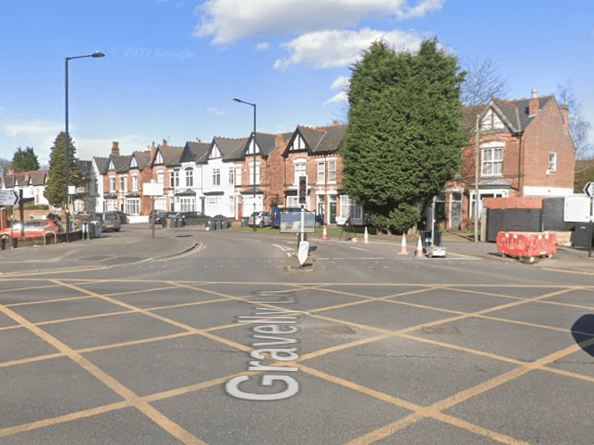 A middle aged man riding his bicycle died in a collision involving a car which failed to stop at Chester Road at its junction with Gravelly Lane in Erdington, Birmingham, at around 5.30pm on Wednesday May 31. A 36 year-old man was arrested on suspicion of causing death by dangerous driving. (Photo - Google Maps) 