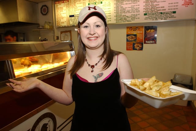 Back to 2006 when budding opera singer Katrina Campbell returned to Fry fish and chip shop in Murton where she used to work.