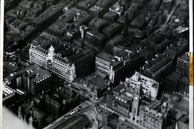 Manchester, showing the Oxford Street area (Photo by Hulton Archive/Getty Images)