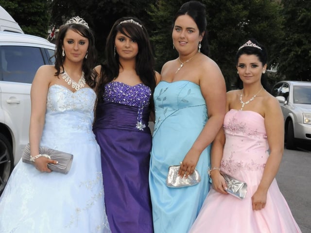 Turning up in fantastic fashion for a prom to remember in 2012.
