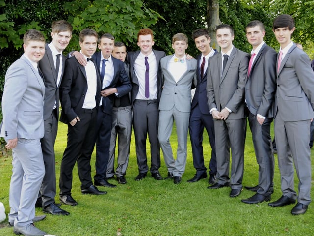 The boys were suited in style for their 2012 prom.