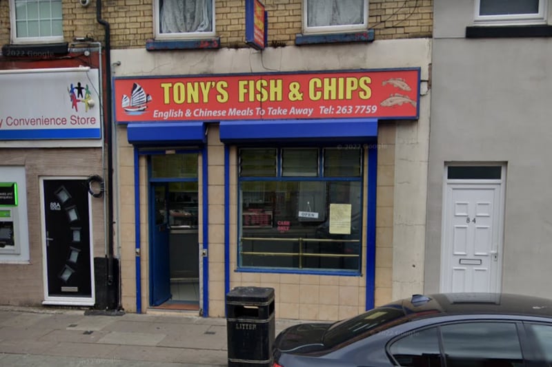 Tony’s has a 4.3 ⭐ rating on Google Reviews and was handed five stars by the Food Standards Agency in October 2018.