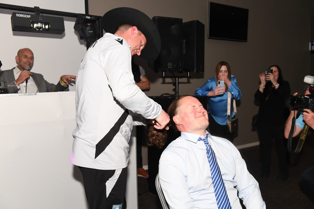 Sheffield Wednesday’s David Stockdale spotted chopping hair at Hillsborough party