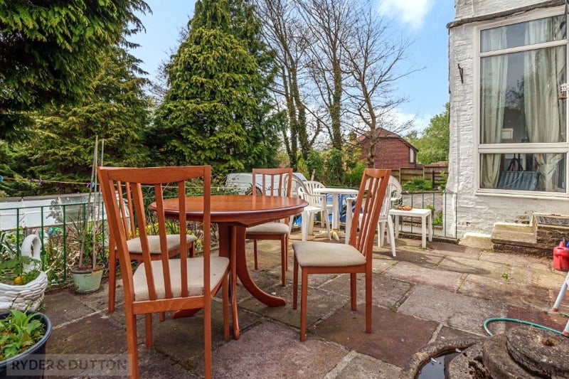The back garden has a good sized patio which is a great spot for entertaining guests in the summer