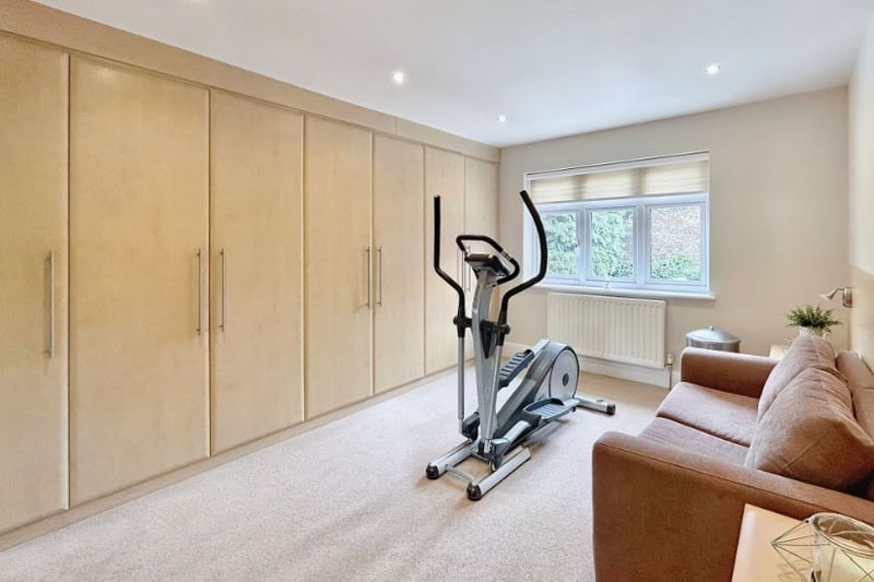 The fourth bedroom is currently being used as a home gym and has large fitted wardrobes 