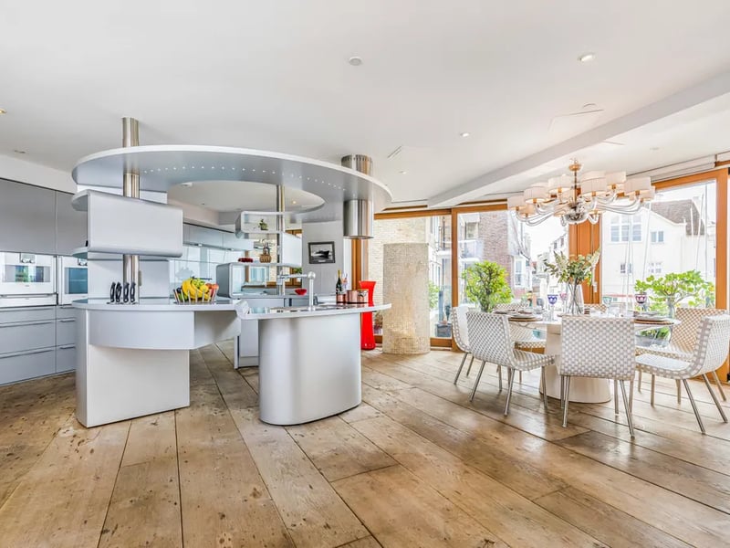 Kitchen and dining area