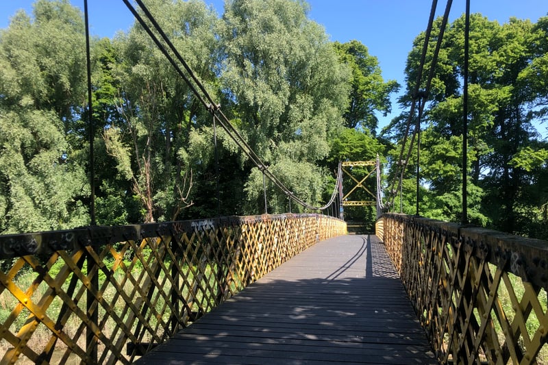 The Sparkes Evans suspension bridge was designed by the same engineer who designed Gaol Ferry Bridge.