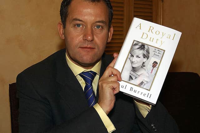 Former Royal Butler Paul Burrell, as he launched his book 'Royal Duty' in 2003 in Kildare, Ireland. (Photo by ShowBiz Ireland/Getty Images)