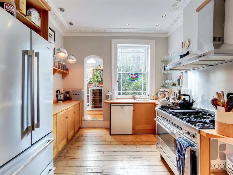 Another angle of the kitchen on the ground floor