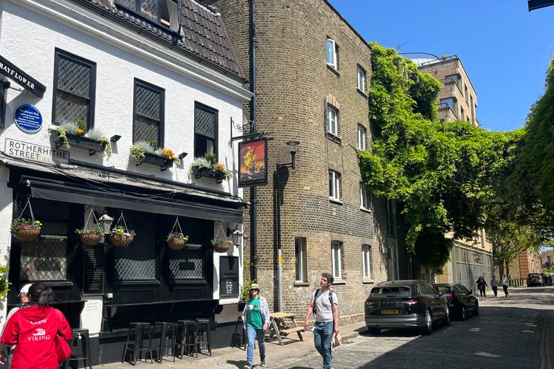 This traditional English pub In Rotherhithe Street is one of the oldest on the Thames and was built where the Mayflower ship moored in July 1620, before its voyage across the Atlantic. The fish and chips here are £16.