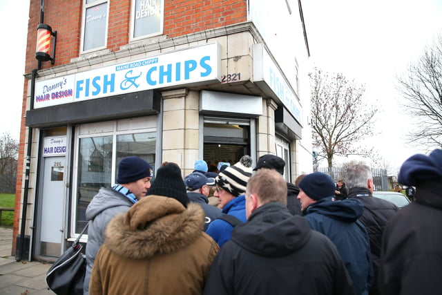 Although the old ground is gone, fans still have the fish & chip shop on Maine Road