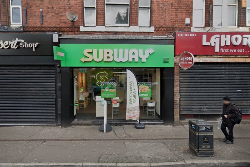 Three Subways have been awarded “elite” status by Scores on the Doors: 454 Wilbraham Road (pictured), North City Shopping Centre (M9 4DH) and Simonsway (M22 5BZ)
