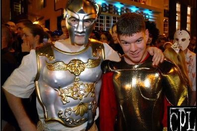 Some Roman soldiers hit the town on Sauchiehall Street in the early 2000s